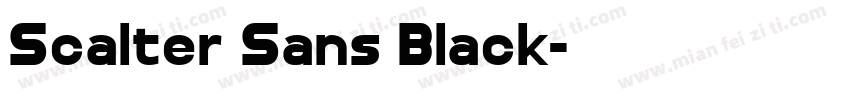 Scalter Sans Black字体转换